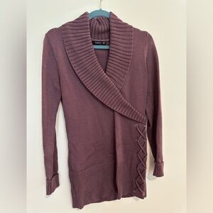 LIKE NEW PattyBoutik Mauve Cowl Neck Sweater